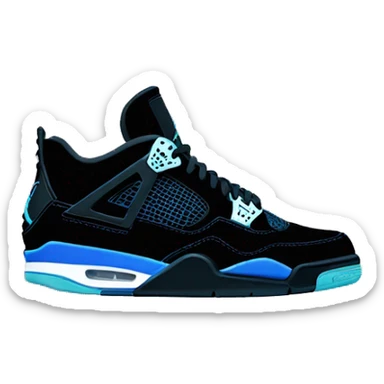 Jordan 4 black cats  sticker