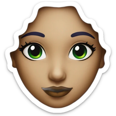 mardi gras girl sticker