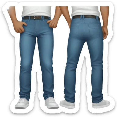 Guy sticking his pants back sticker