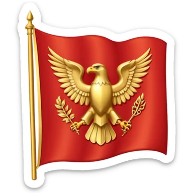 roman empire flag sticker