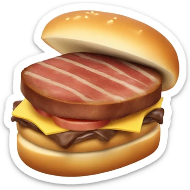 one steak sandwich with brioche bun sticker