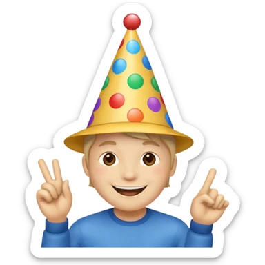 Happy Birthday Hat sticker