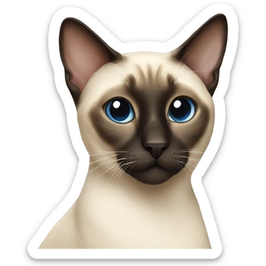 a siamese cat sticker