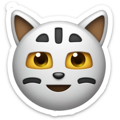 calculator with ears like a cat sticker