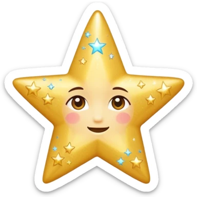 Can u make customize iMessage emoji of glittering and star pls.. something dreamy  sticker