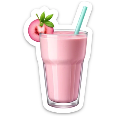 pastel pink smoothie sticker