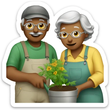 grandparents are gardeners sticker