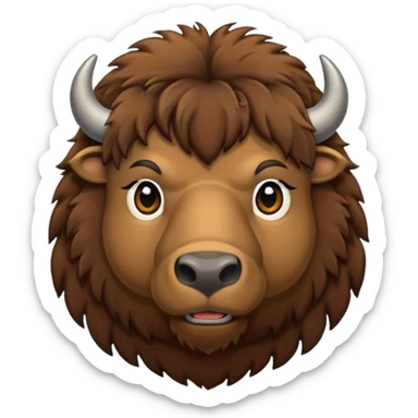 american bison sticker