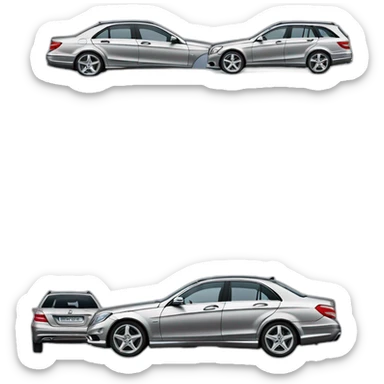 Mercedes benz w 204 vagon sticker