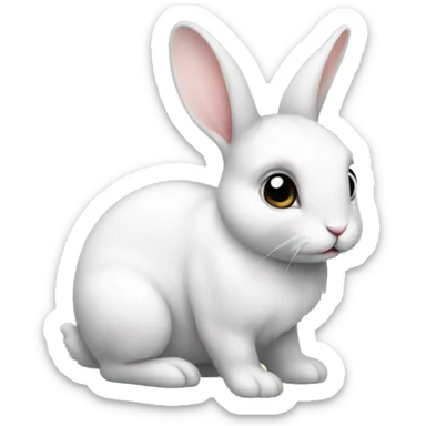 Baby rabbit sticker