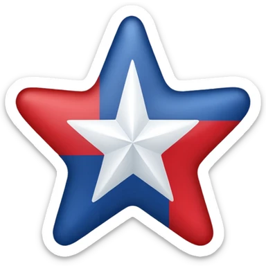 An emoji of the Texan flag sticker