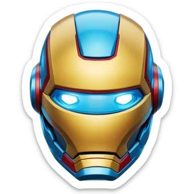The HUD inside Ironman's helmet sticker