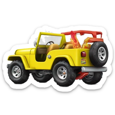 Hot wheels Premium SpongeBob 1953 Willy’s jeep  sticker