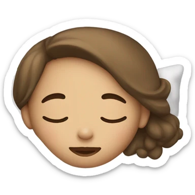 Girl asleep sticker