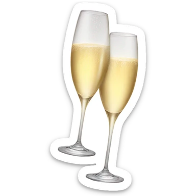 Champagne toast sticker