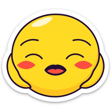 Snogging emoji  sticker
