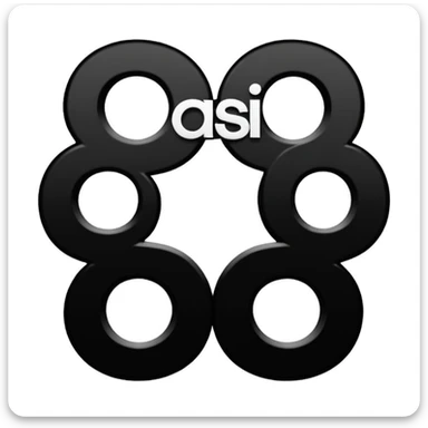 the original Oasis band logo, bold sans-serif lowercase letters, black and white, black background sticker