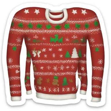 christmas sweater sticker