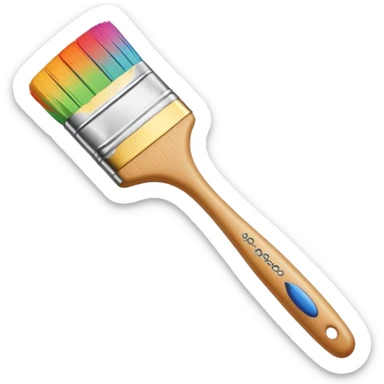 Paint brush sticker