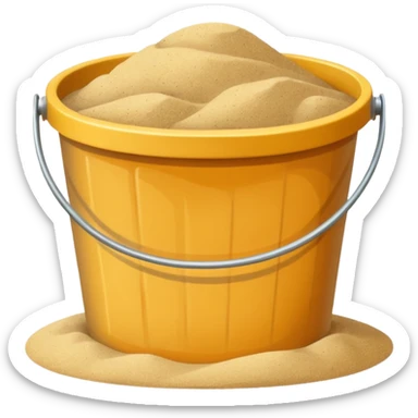 A bucket of sand sticker