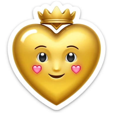 Bijoux Coeur doré rayon lumineux sticker