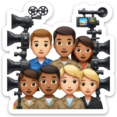 media production create a content sticker