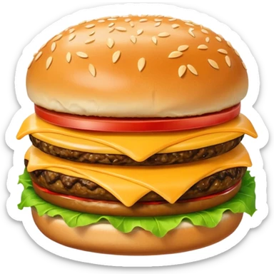 cheeseburger sticker