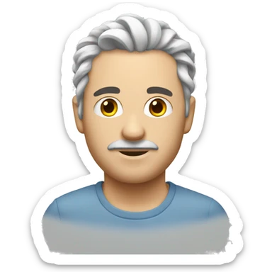 Un homme blanc avec des tresses sticker