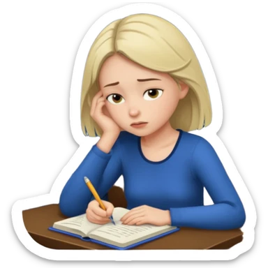 Maret Girl – Overthinker Soft (Banyak mikir, journaling, deep, night thinker) sticker