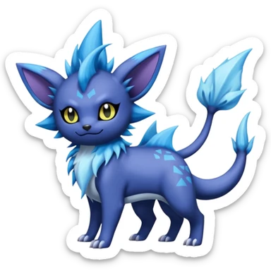 Luxray-Absol-Noibat-Vaporeon-Dewott-fusion sticker