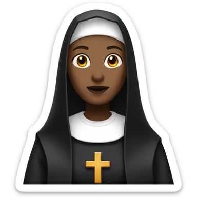 The nun sticker