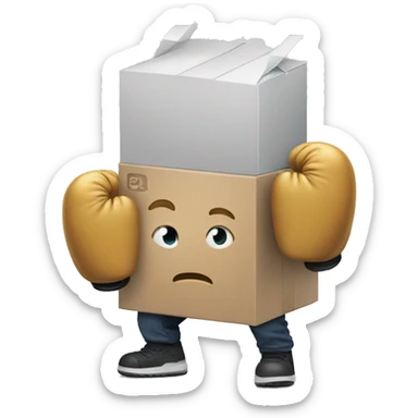 Tim cook with box gloves sticker