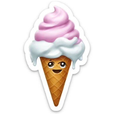 Beautiful ice cream sticker