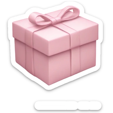 light pink package sticker