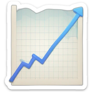 graph increasing sticker
