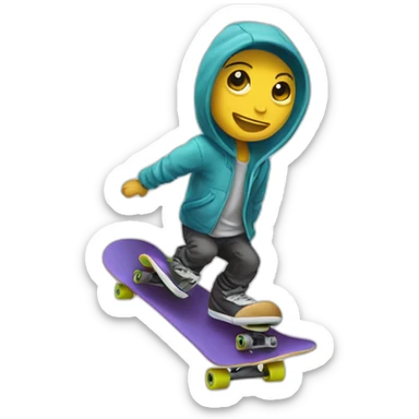 Skateboard fush sticker