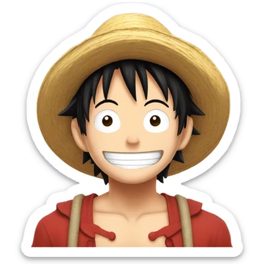 Luffy amoureux  sticker