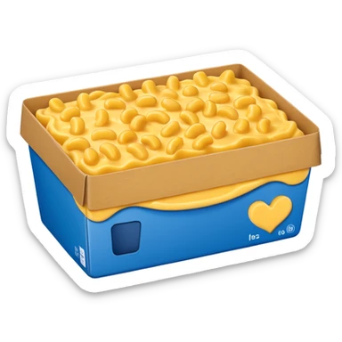 kraft mac n cheese box sticker