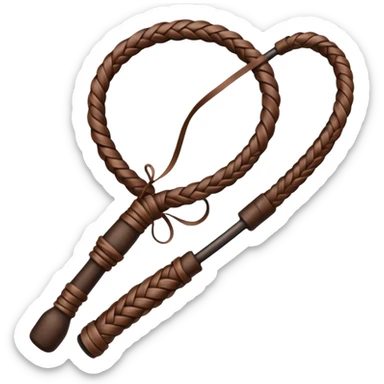 Leather whip sticker