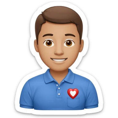 CPR instructor that looks happy sticker