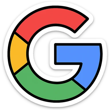 google logo icon in color sticker