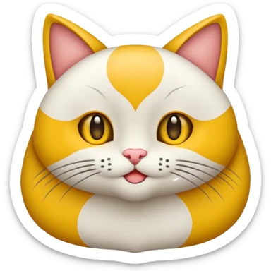 кошка с глазами сердечками sticker