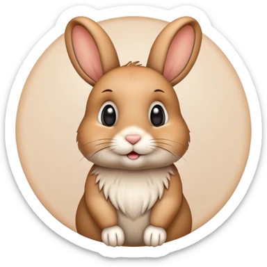 A bunny who is traveling around the world sticker