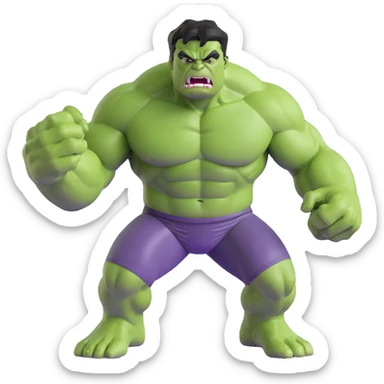hulk superhero green angry sticker