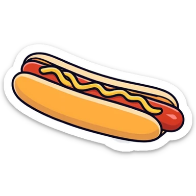 Sad hotdog capitalism  sticker