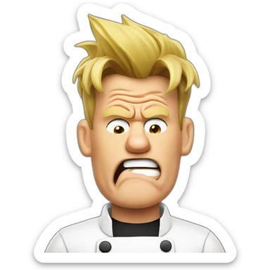 gordon ramsay puking sticker