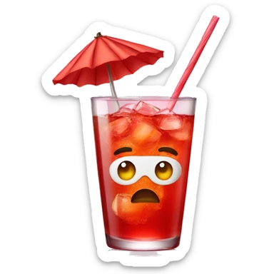Drink with campari sticker