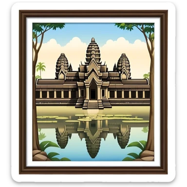 khnmer angkor wat sticker