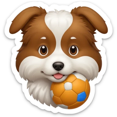 Dog with ballToy sticker