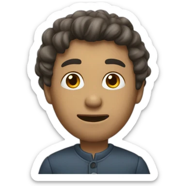 Un homme cagoulé sticker